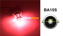 LED Лед Крушки 22 SMD BA15S 1156 (P21W) Срещуположни пинове (180°) Opposite 12V Червена Светлина - Avtozona