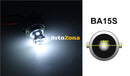 LED Лед Крушки 22 SMD BA15S 1156 (P21W) Срещуположни пинове (180°) Opposite 24V Бяла Светлина - Avtozona