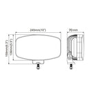 LED ЛЕД Високомощен диоден фар халоген лампа 12V - 24V бяло-жълто за АТВ джип