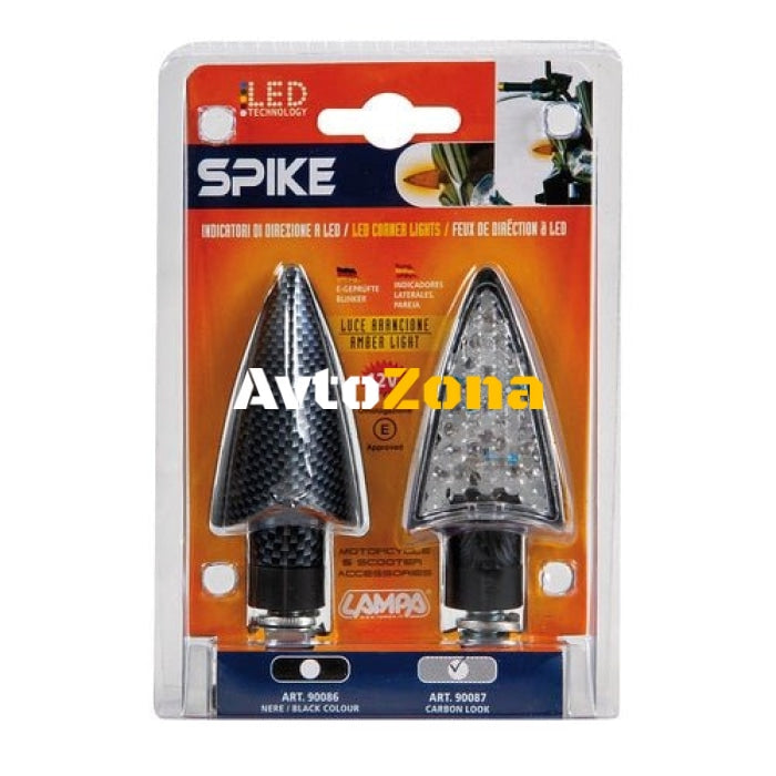 LED мигачи SPIKE CARBON - 90087 - Avtozona