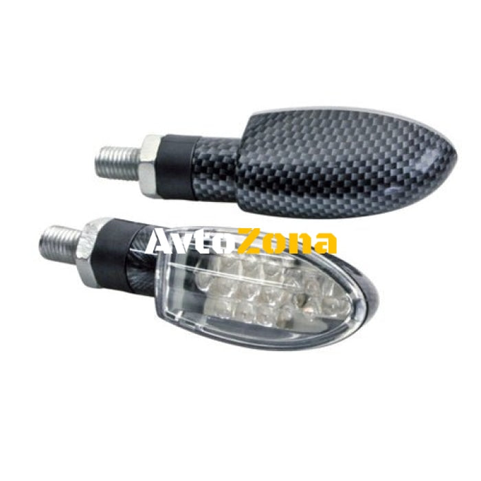 LED мигачи TWIST CARBON - 90085 - Avtozona