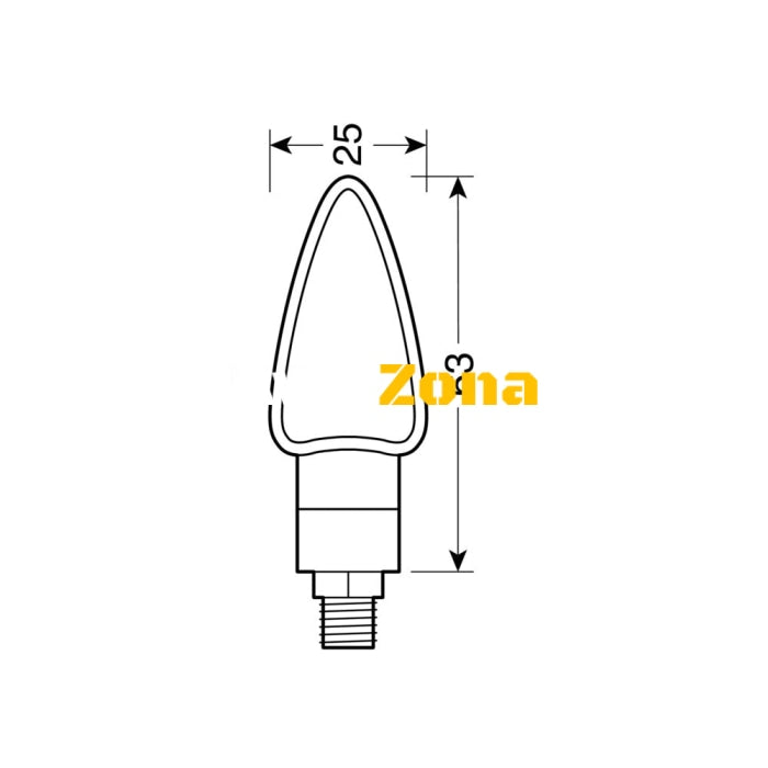 LED мигачи AROW2 BLACK – 90114 - Avtozona