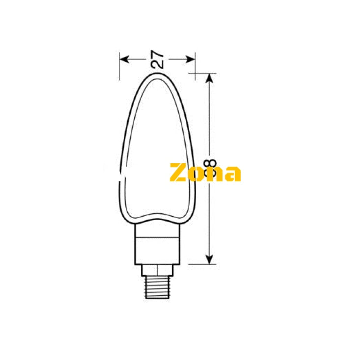 LED мигачи ARROW – BLACK 90091 - Avtozona