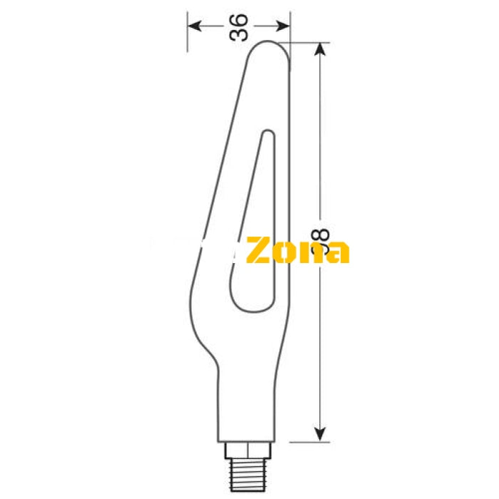 LED мигачи GLORY-SQ 90474 - Avtozona