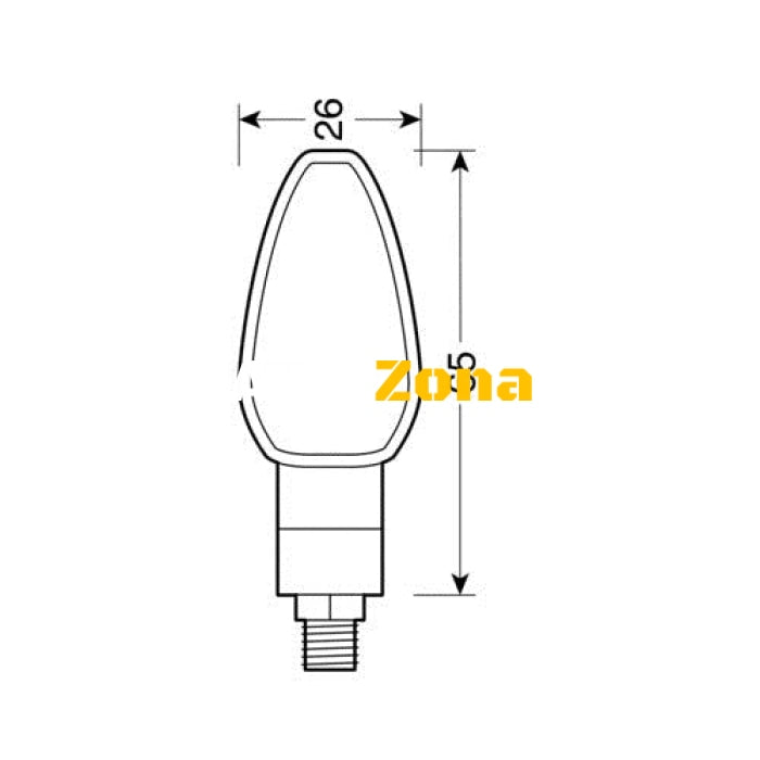 LED мигачи TUAREG BLACK- 90098 - Avtozona