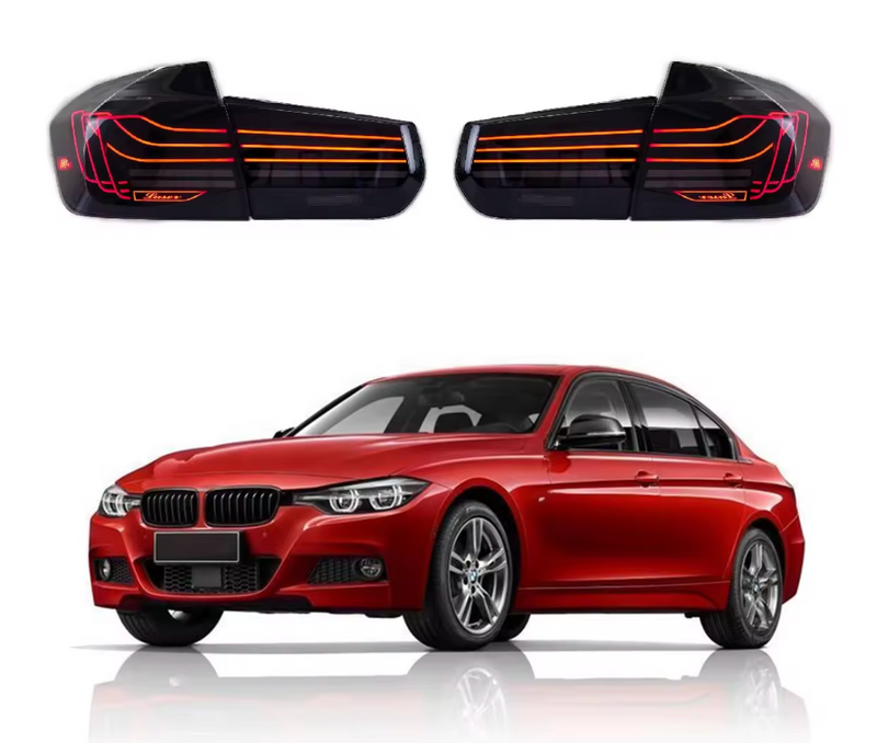 LED Стопове за BMW 3 Series F30 2012-2019 RED SMOKE E-MARK - Avtozona