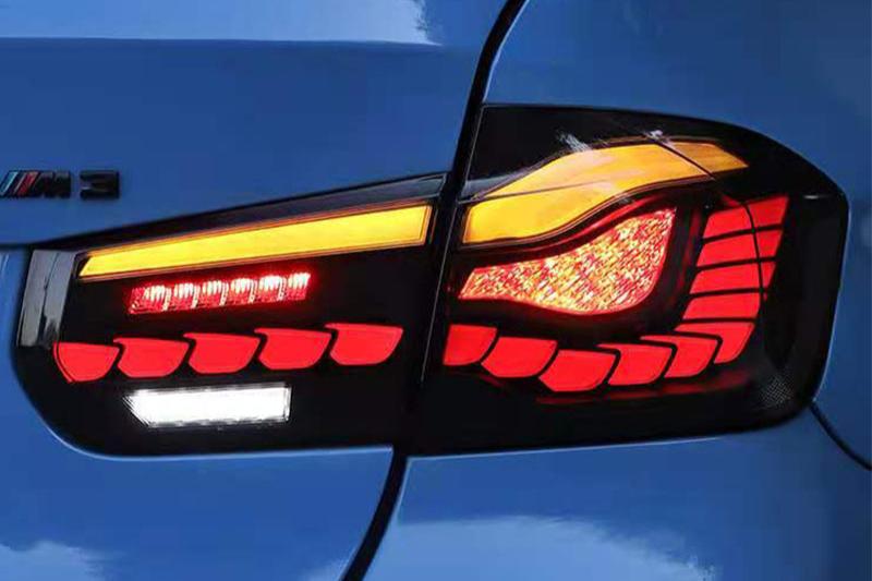 LED Стопове за BMW 3 Series F30 2013-2018 RED SMOKE M4 - Avtozona