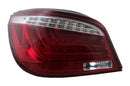 LED СТОПОВЕ за BMW 5 Series E60 LCI (2007-2010) в Червено/Прозрачен Дизайн - Avtozona