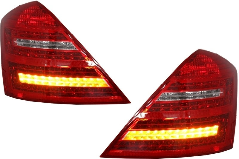 LED стопове за Mercedes W221 S-Class (2005-2012) Facelift дизайн - Avtozona