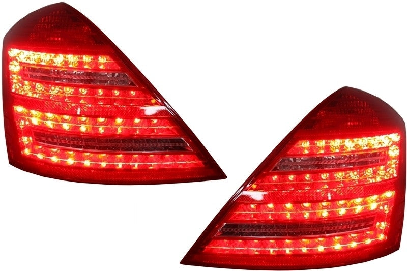 LED стопове за Mercedes W221 S-Class (2005-2012) Facelift дизайн - Avtozona