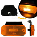 LED Светодиоден Габарит Със Стойка Маркер Вграден Рефлектор Е-Mark Оранжев Водоустойчив 12V-24V - Avtozona