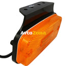 LED Светодиоден Габарит Със Стойка Маркер Вграден Рефлектор Е-Mark Оранжев Водоустойчив 12V-24V - Avtozona