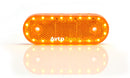 LED Светодиоден Мигач Габарит Със Стойка Маркер Оранжев Вграден Рефлектор Е-Mark Водоустойчив 12V-24V - Avtozona