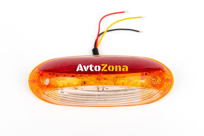 LED Светодиоден Страничен Габарит Оранжев Бял Червен цвят 125mm x 44mm 24V - Avtozona