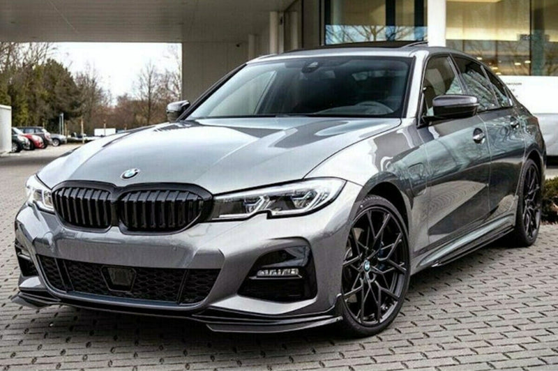 Лип Спойлер за Предна Броня за BMW 3 Series G20 G21 (2018-2022) M Sport Piano Black - Avtozona