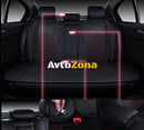Лукс Комплект Черна Кожена универсална тапицерия / калъфи за седалки - Avtozona