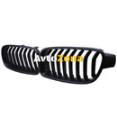 Матови черни предни решетки за BMW 3-серия F30 F31 - Avtozona