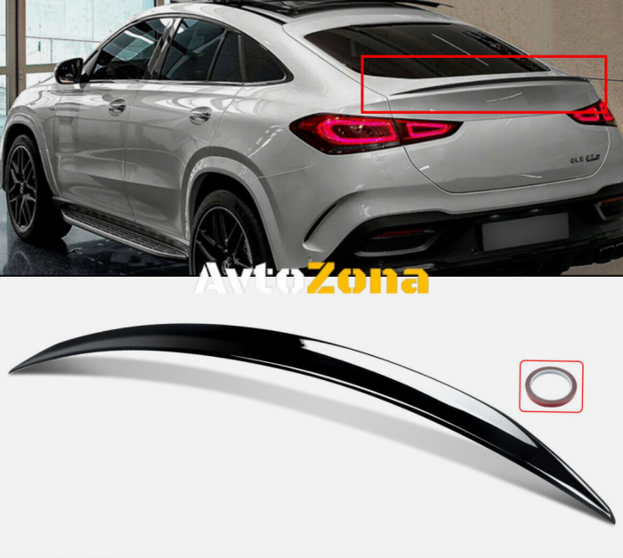 Mercedes GLE C167 (2020 + ) - Спойлер за багажник AMG - черен гланц - Avtozona