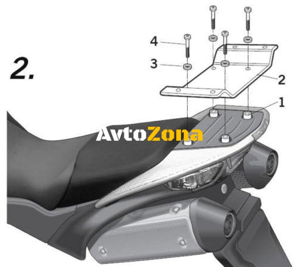 Монтажен комплект за куфари SHAD H0VF82ST - Avtozona