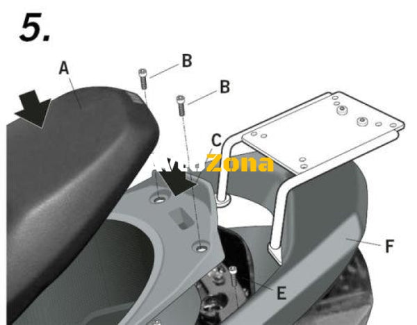 Монтажен комплект за куфари SHAD Y0CY17ST - Avtozona