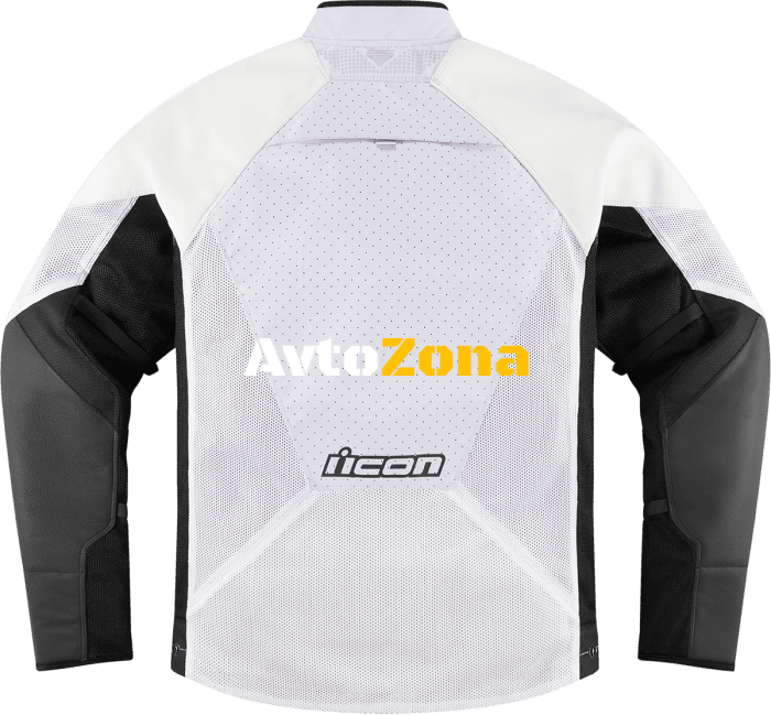 Мото яке ICON MESH AF LEATHER CE WHITE - Avtozona