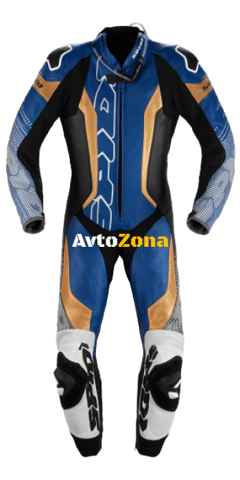 Мото екип SPIDI SUPERSONIC PERF PRO BLUE/GOLD - Avtozona