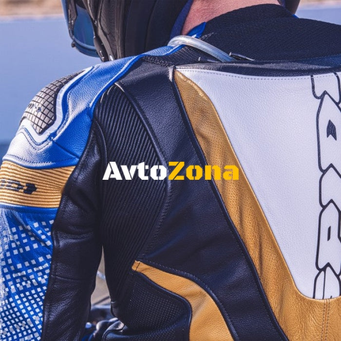 Мото екип SPIDI SUPERSONIC PERF PRO BLUE/GOLD - Avtozona