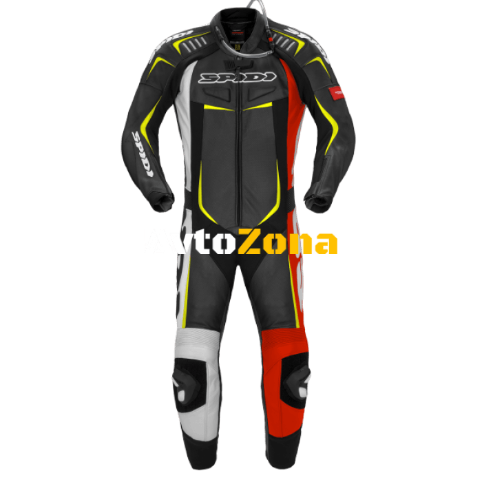 Мото екип SPIDI TRACK WIND PRO RED/YELLOW FLUO - Avtozona