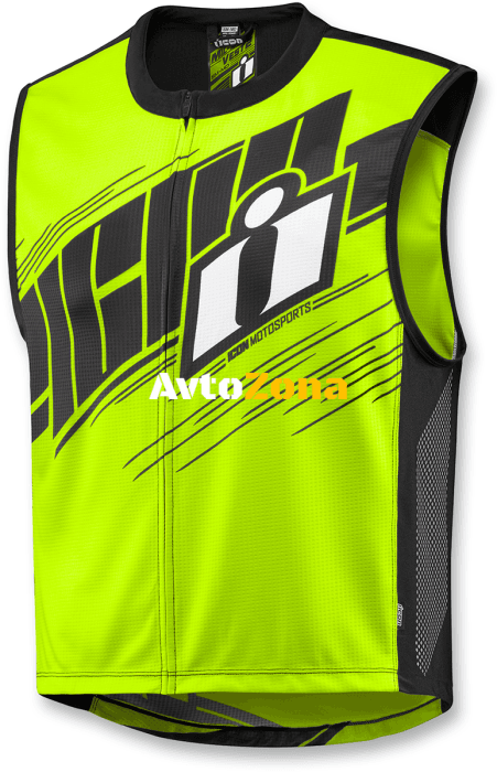 Мото елек ICON Mil Spec 2 Vest Fluorescent Yellow - Avtozona