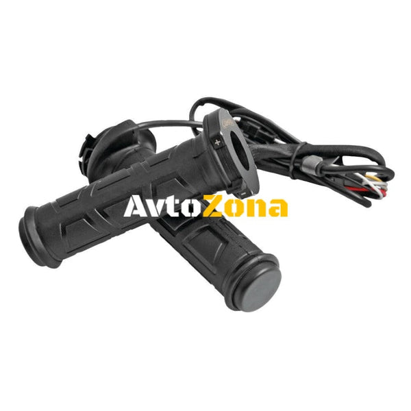 Мото ръкохватки с подгряване 12V Black - 90536 - Avtozona