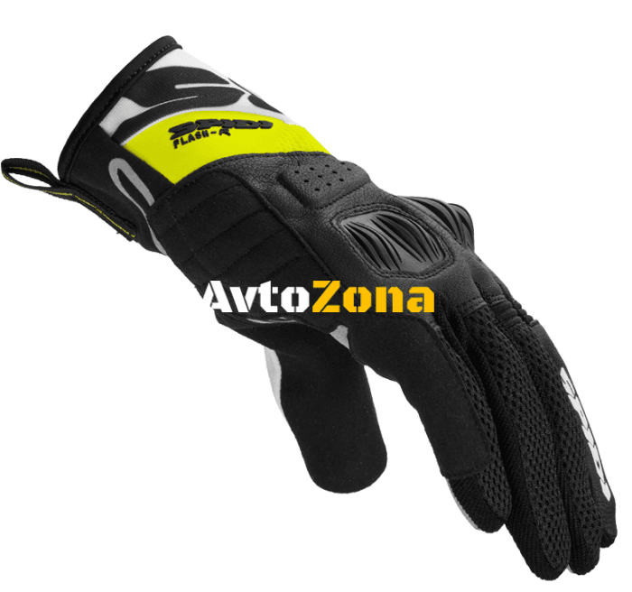 Мото ръкавици SPIDI FLASH-R EVO BLACK/FLUO YELLOW - Avtozona