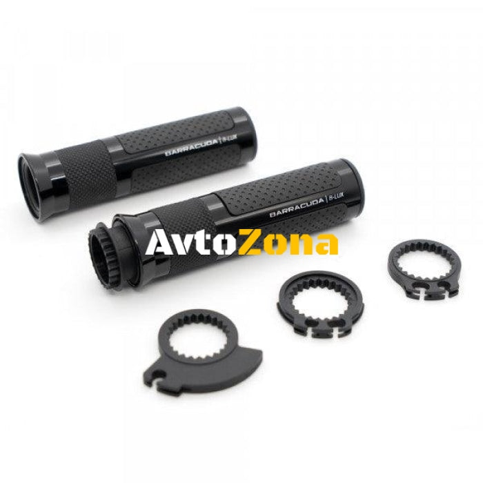 Мото ръкохватки BARRACUDA B-LUX RACING GRIPS BLACK - Avtozona