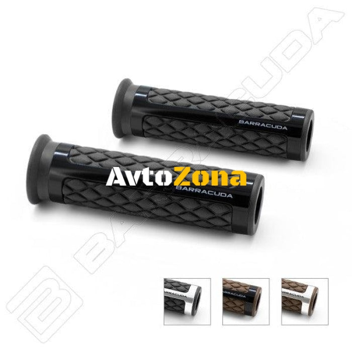 Мото ръкохватки BARRACUDA CLASSIC BLACK SILVER GRIPS - Avtozona