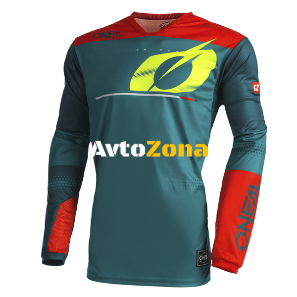 Мотокрос блуза O’NEAL HARDWEAR HAZE V.22 BLUE/RED - Avtozona