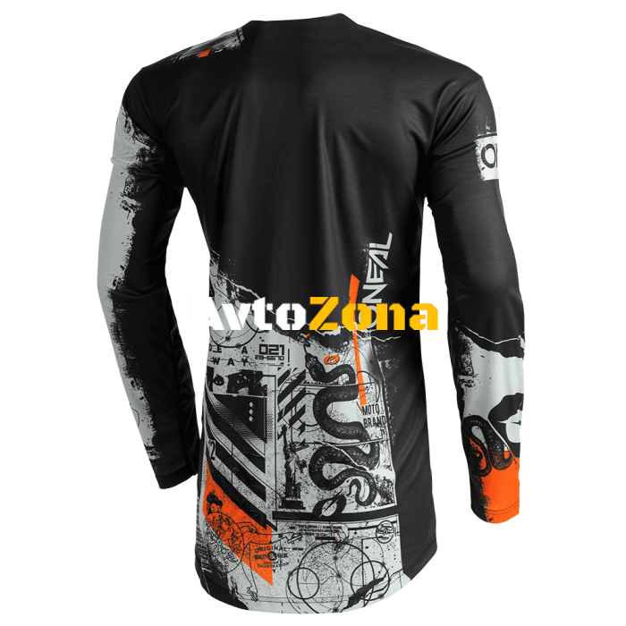 Мотокрос блуза O’NEAL MAYHEM SCARZ V.22 BLACK/GRAY/ORANGE - Avtozona