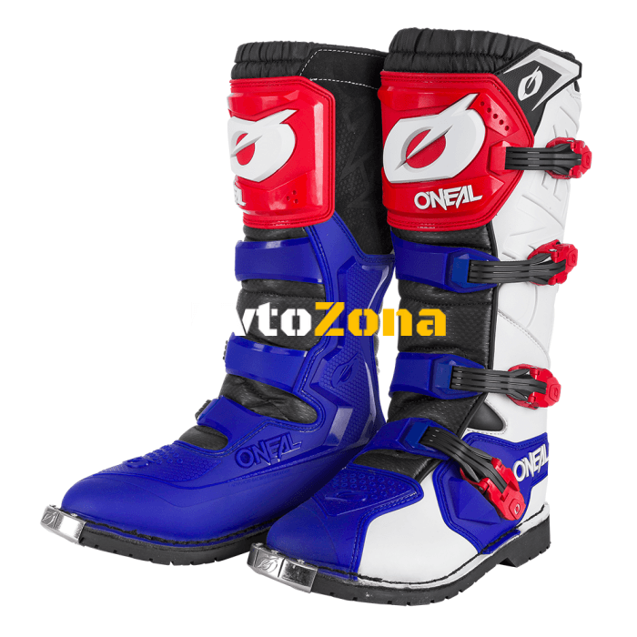 Мотокрос ботуши O’NEAL RIDER PRO BLUE/RED/WHITE - Avtozona