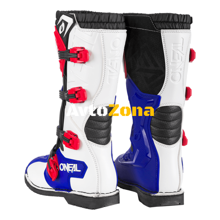 Мотокрос ботуши O’NEAL RIDER PRO BLUE/RED/WHITE - Avtozona