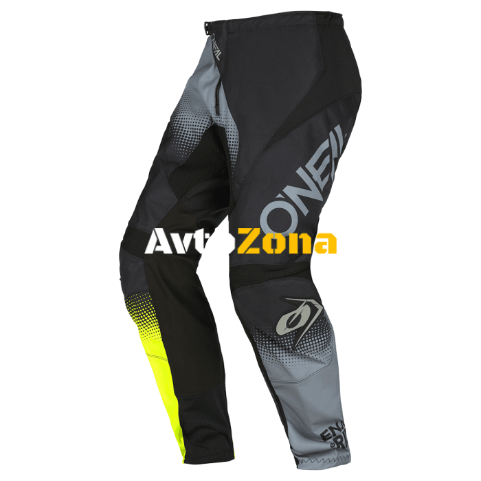 Мотокрос брич O’NEAL ELEMENT RACEWEAR V.22 BLACK/GRAY/NEON YELLOW - Avtozona