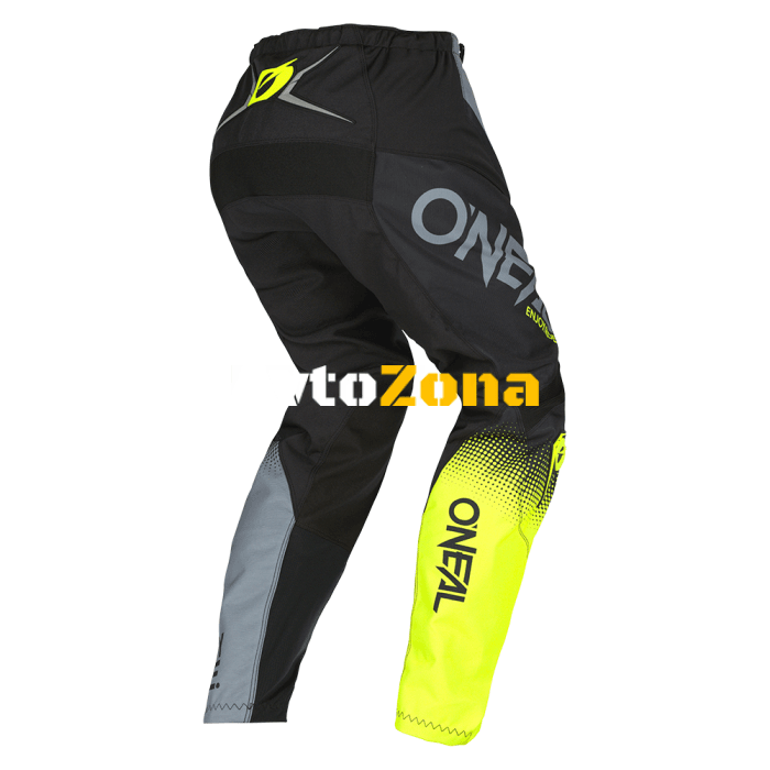 Мотокрос брич O’NEAL ELEMENT RACEWEAR V.22 BLACK/GRAY/NEON YELLOW - Avtozona