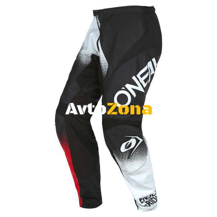 Мотокрос брич O’NEAL ELEMENT RACEWEAR V.22 BLACK/WHITE/RED - Avtozona