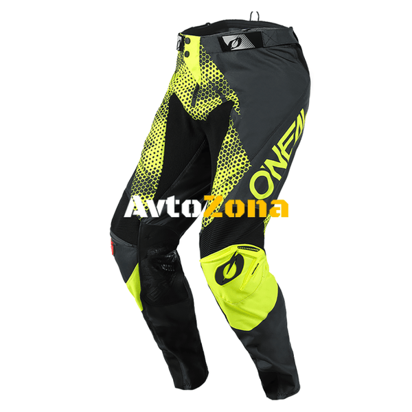 Мотокрос брич O’NEAL MAYHEM COVERT CHARCOAL/NEON YELLOW - Avtozona