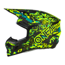 Мотокрос каска 3SERIES ASSAULT BLACK/NEON YELLOW V.24 - Avtozona