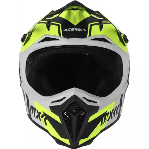 Мотокрос каска ACERBIS PROFILE 5 BLACK/FLUO YELLOW - Avtozona