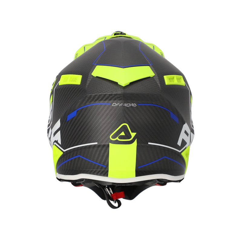 Мотокрос каска ACERBIS STEEL CARBON BLACK/FLUO 2206 - Avtozona