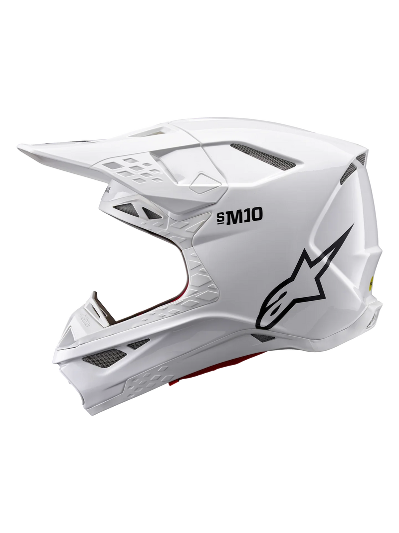 Мотокрос каска ALPINESTARS SM10 SOLID WHITE - Avtozona