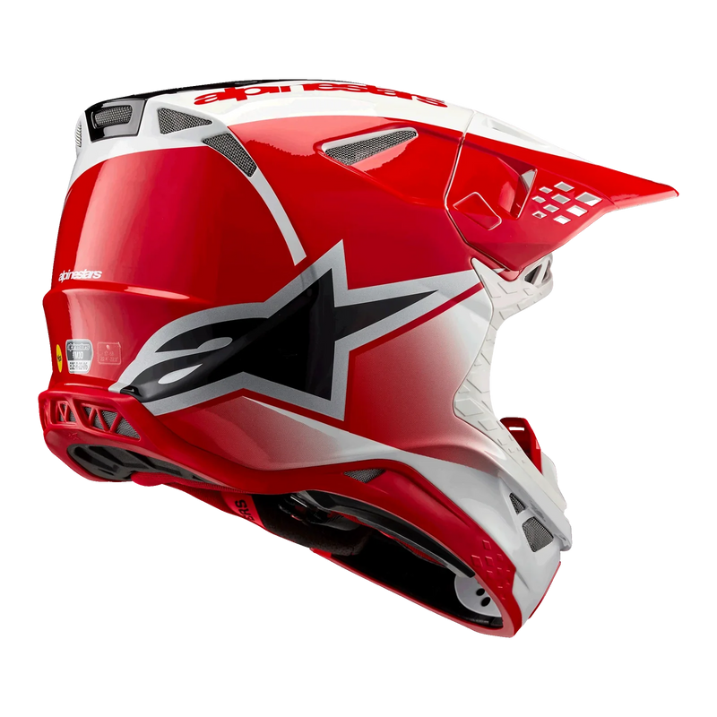 Мотокрос каска ALPINESTARS SM10 UNIT RD/WT - Avtozona