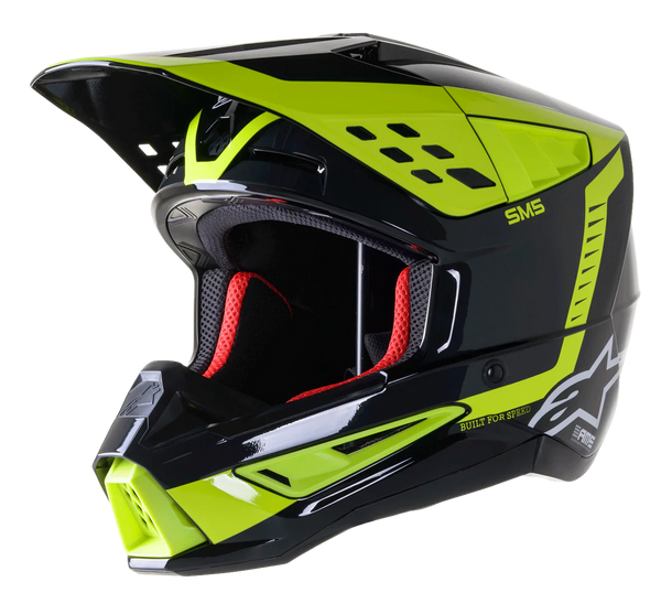 Мотокрос каска ALPINESTARS SM5 BEAM BLACK/YELLOW - Avtozona