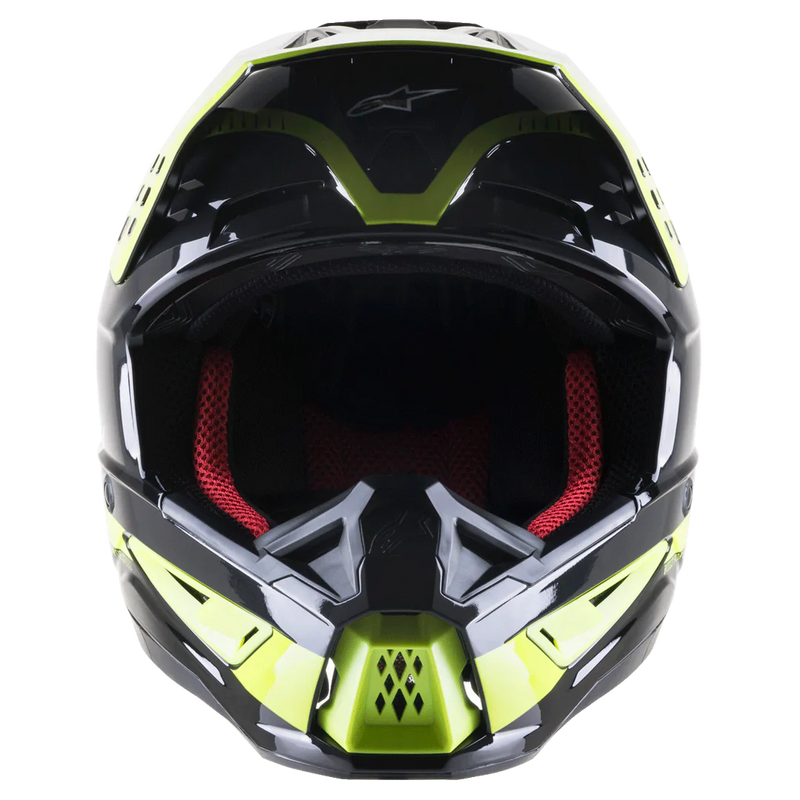 Мотокрос каска ALPINESTARS SM5 BEAM BLACK/YELLOW - Avtozona