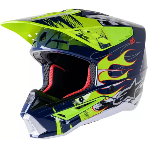 Мотокрос каска ALPINESTARS SM5 RASH NV/YL - Avtozona