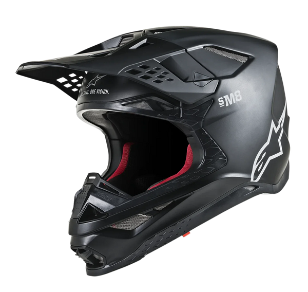 Мотокрос каска ALPINESTARS SM8 BLACK - Avtozona